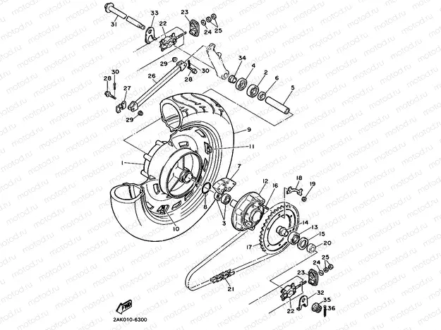 Rear wheel