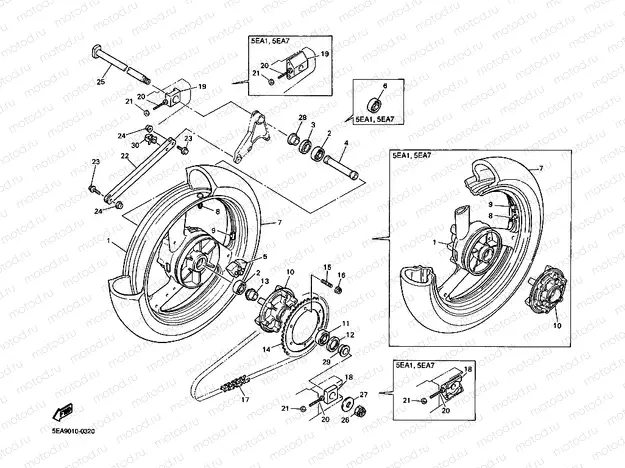 Rear wheel