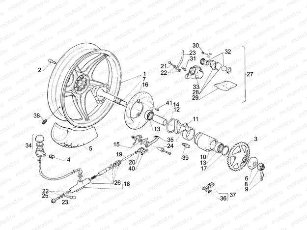 Rear wheel