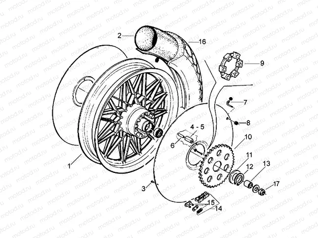 Rear wheel