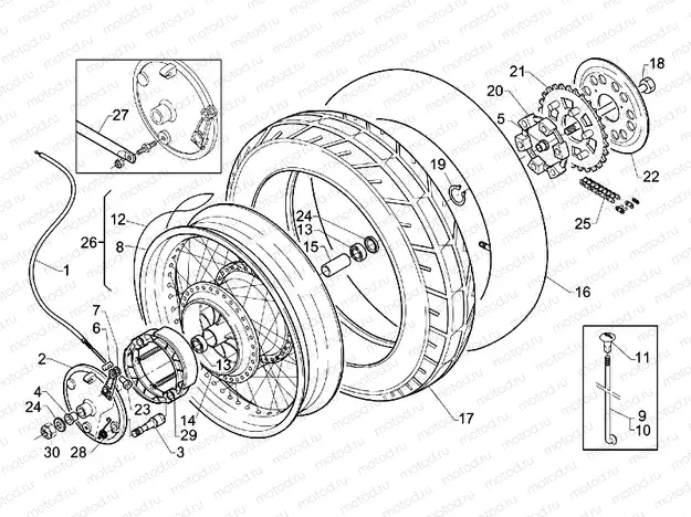 Rear wheel