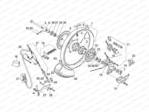 Rear wheel