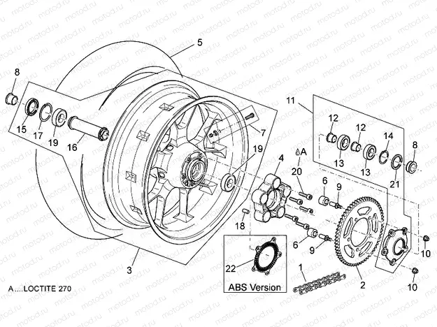 Rear wheel