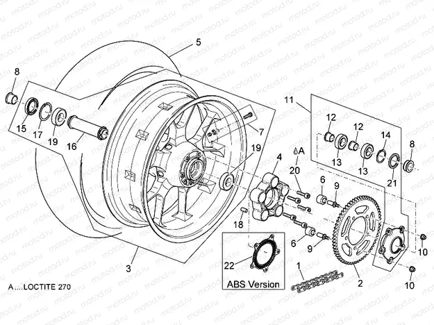 Rear wheel