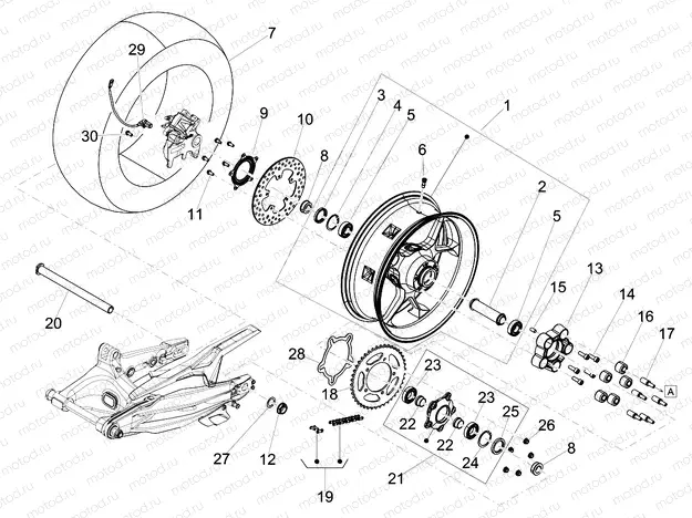 Rear wheel