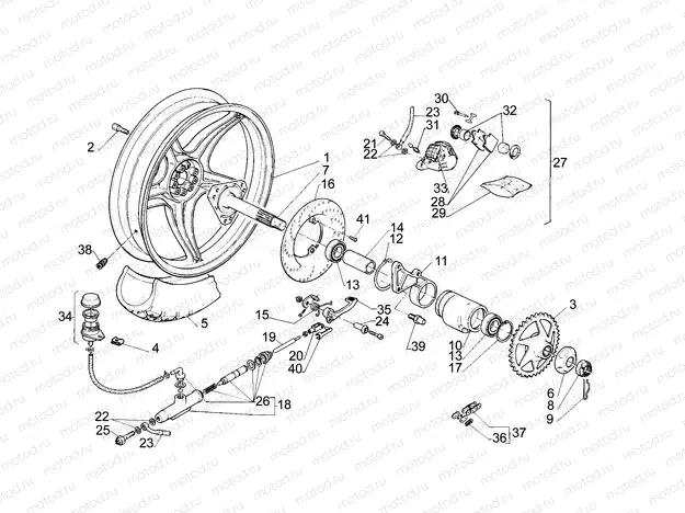 Rear wheel