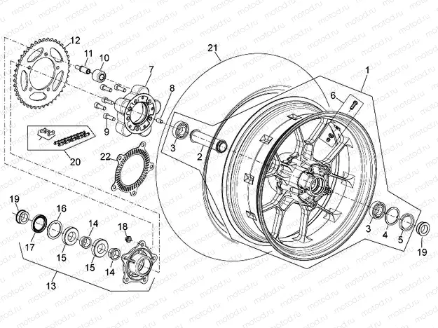 Rear wheel