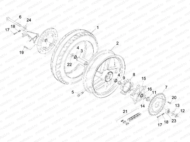 Rear wheel