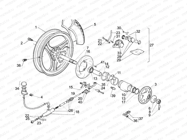 Rear wheel