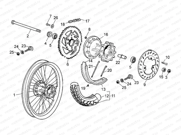 Rear wheel