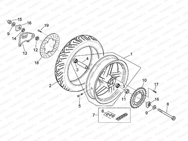 Rear wheel