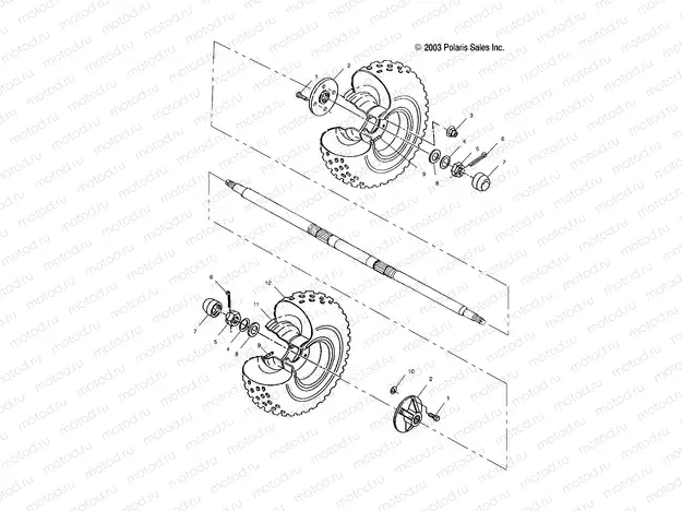 REAR WHEEL - A03CA32AA (4986228622C02) | REAR WHEEL - A03CA32AA (4986228622C02)