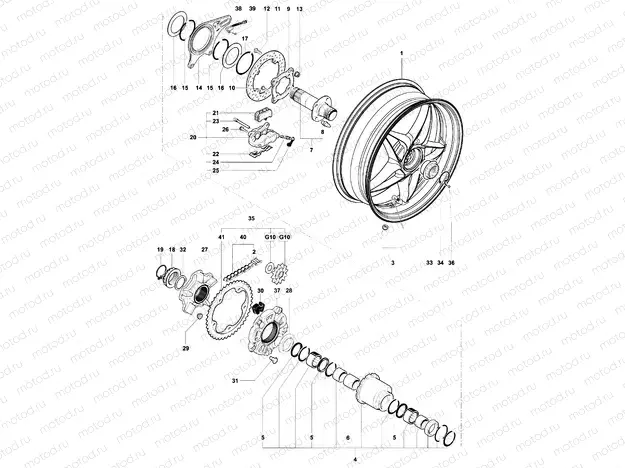 Rear Wheel Assembly