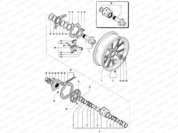 Rear Wheel Assembly
