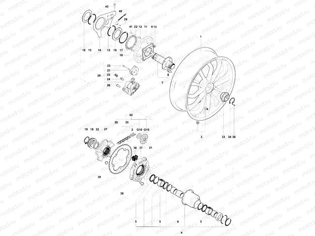 Rear Wheel Assembly