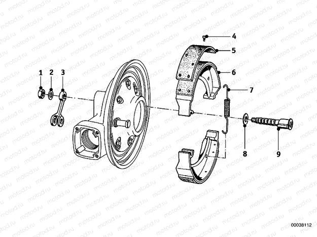 Rear wheel brake