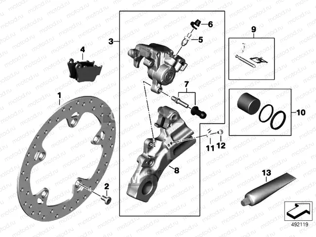 REAR WHEEL BRAKE