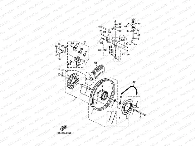 REAR WHEEL & BRAKE SYSTEM