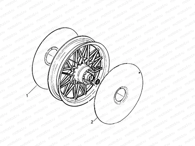 Rear wheel cap