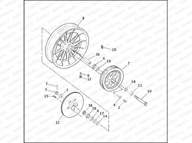 REAR WHEEL - CAST