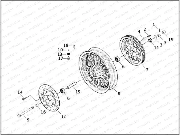 REAR WHEEL - CAST