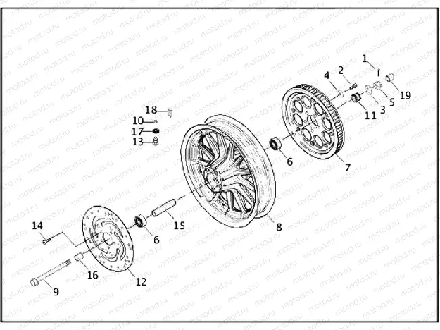 REAR WHEEL - CAST