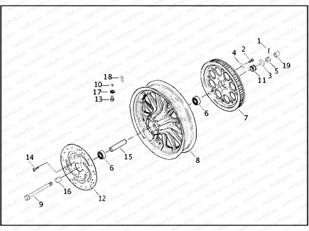 REAR WHEEL - CAST