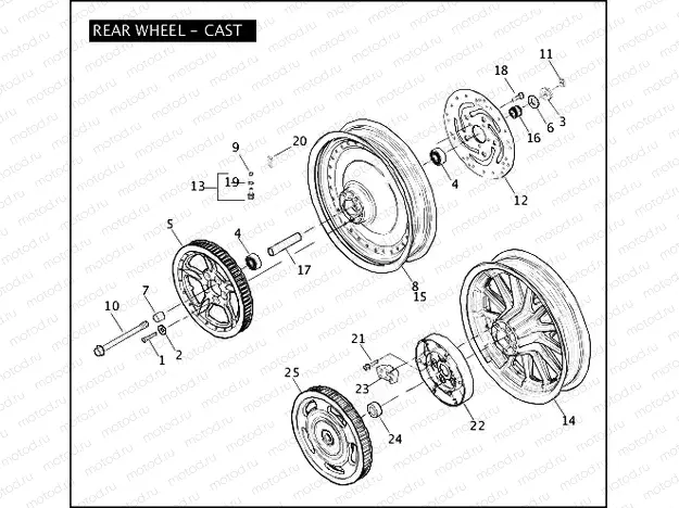 REAR WHEEL - CAST