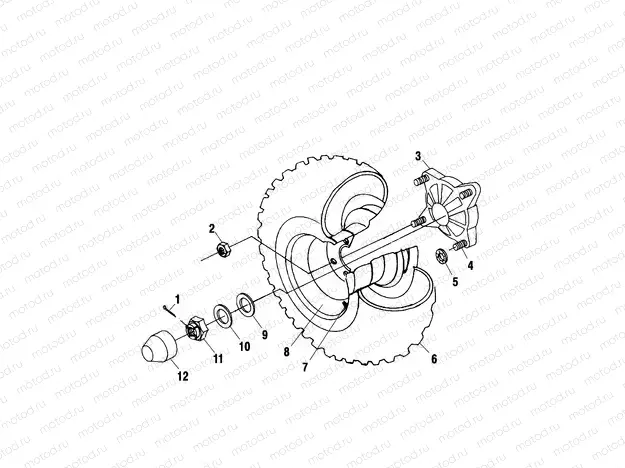 REAR WHEEL DRIVE - A00CD50AA (4954885488C006) | REAR WHEEL DRIVE - A00CD50AA (4954885488C006)