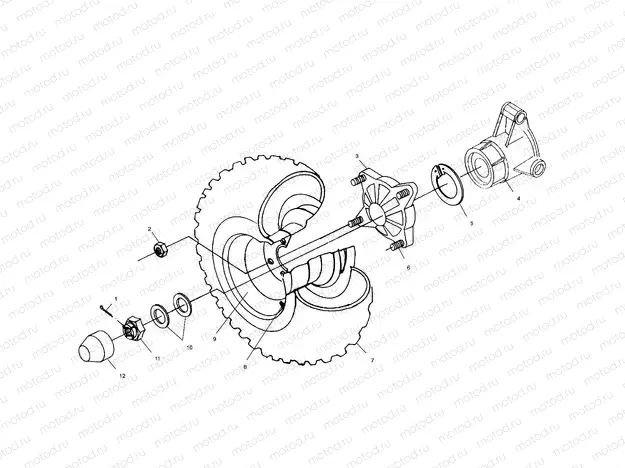 REAR WHEEL DRIVE - A01CH50AA (4964466446C006) | REAR WHEEL DRIVE - A01CH50AA (4964466446C006)