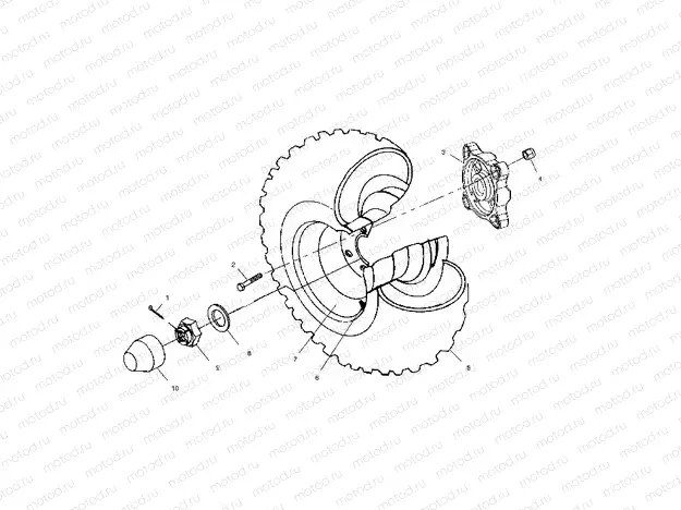 REAR WHEEL DRIVE - A02CD50AA/AB/FB (4970197019C09) | REAR WHEEL DRIVE - A02CD50AA/AB/FB (4970197019C09)