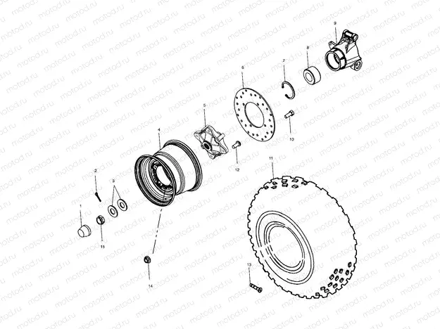REAR WHEEL DRIVE - A04CH50AO/AQ/AR/AS/AT/AV/AW/AX (4986108610C04) | REAR WHEEL DRIVE - A04CH50AO/AQ/AR/AS/AT/AV/AW/AX (4986108610C04)