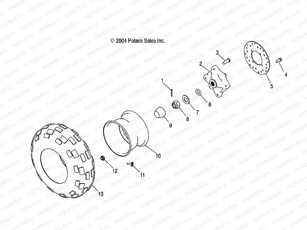 REAR WHEEL DRIVE - A04JD50AA/AB/CA (4995189518C13) | REAR WHEEL DRIVE - A04JD50AA/AB/CA (4995189518C13)