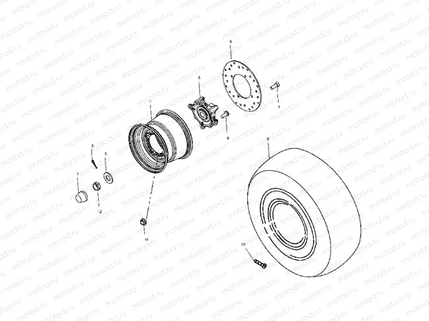 REAR WHEEL DRIVE - A10RB42AA (4970937093C01) | REAR WHEEL DRIVE - A10RB42AA (4970937093C01)