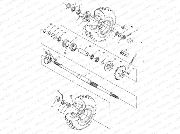 REAR WHEEL DRIVE - A99AE50DA (4949204920c014) | REAR WHEEL DRIVE - A99AE50DA (4949204920c014)