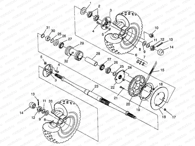REAR WHEEL DRIVE Magnum 2X4 W967544 (4936033603C002) | REAR WHEEL DRIVE Magnum 2X4 W967544 (4936033603C002)