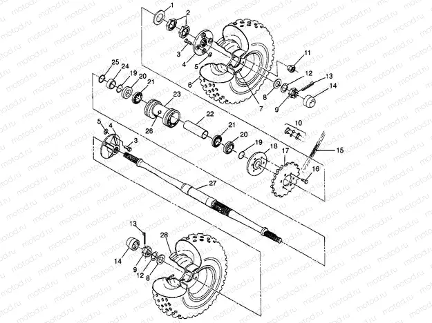 REAR WHEEL DRIVE - S98AE50E (4946394639d002) | REAR WHEEL DRIVE - S98AE50E (4946394639d002)