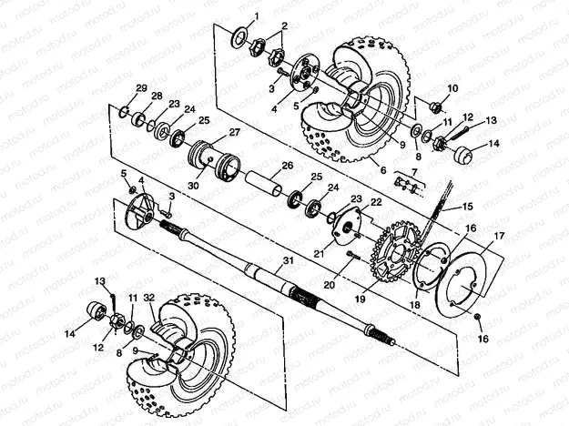 REAR WHEEL DRIVE XPRESS 300 W98CA28C (4945364536C004) | REAR WHEEL DRIVE XPRESS 300 W98CA28C (4945364536C004)