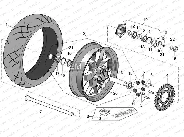 Rear wheel Factory - Dream I