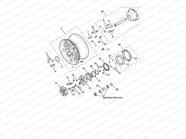 Rear Wheel, Final Drive