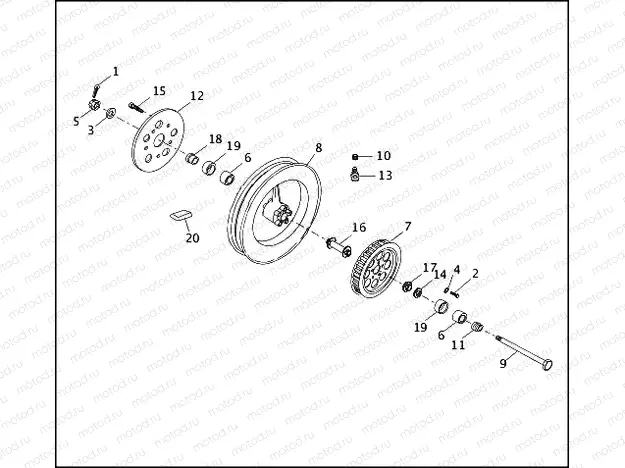 REAR WHEEL - FXRP