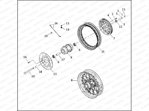 REAR WHEEL - LACED