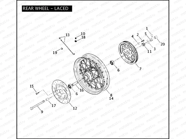 REAR WHEEL - LACED