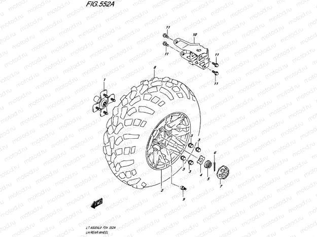 REAR WHEEL LEFT