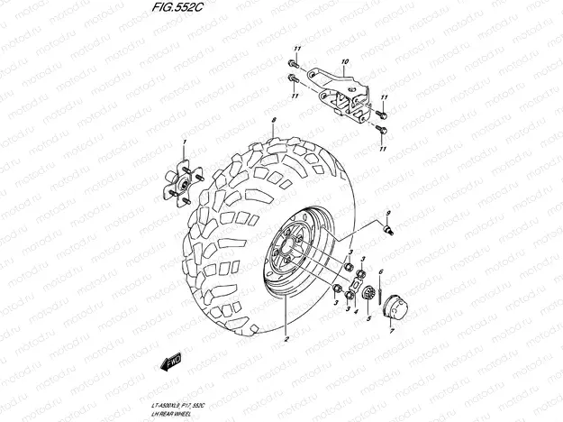 REAR WHEEL LEFT