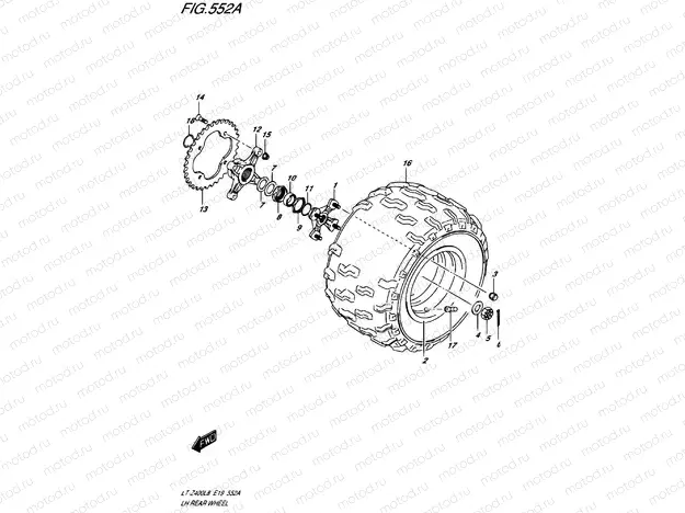 REAR WHEEL LEFT