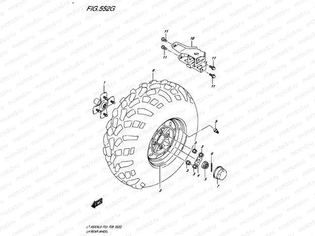 REAR WHEEL LEFT (P03)