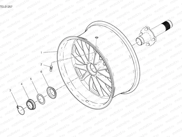 REAR WHEEL [MOD:DVL1260]