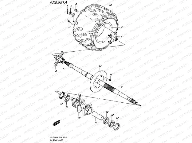 REAR WHEEL RIGHT