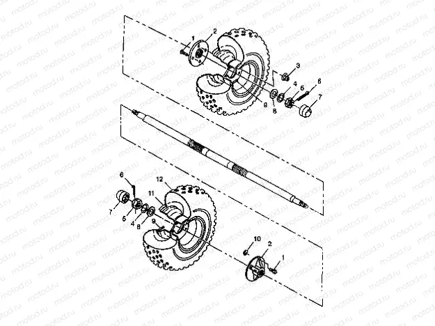 REAR WHEEL - W98BC50A (4944994499c004) | REAR WHEEL - W98BC50A (4944994499c004)